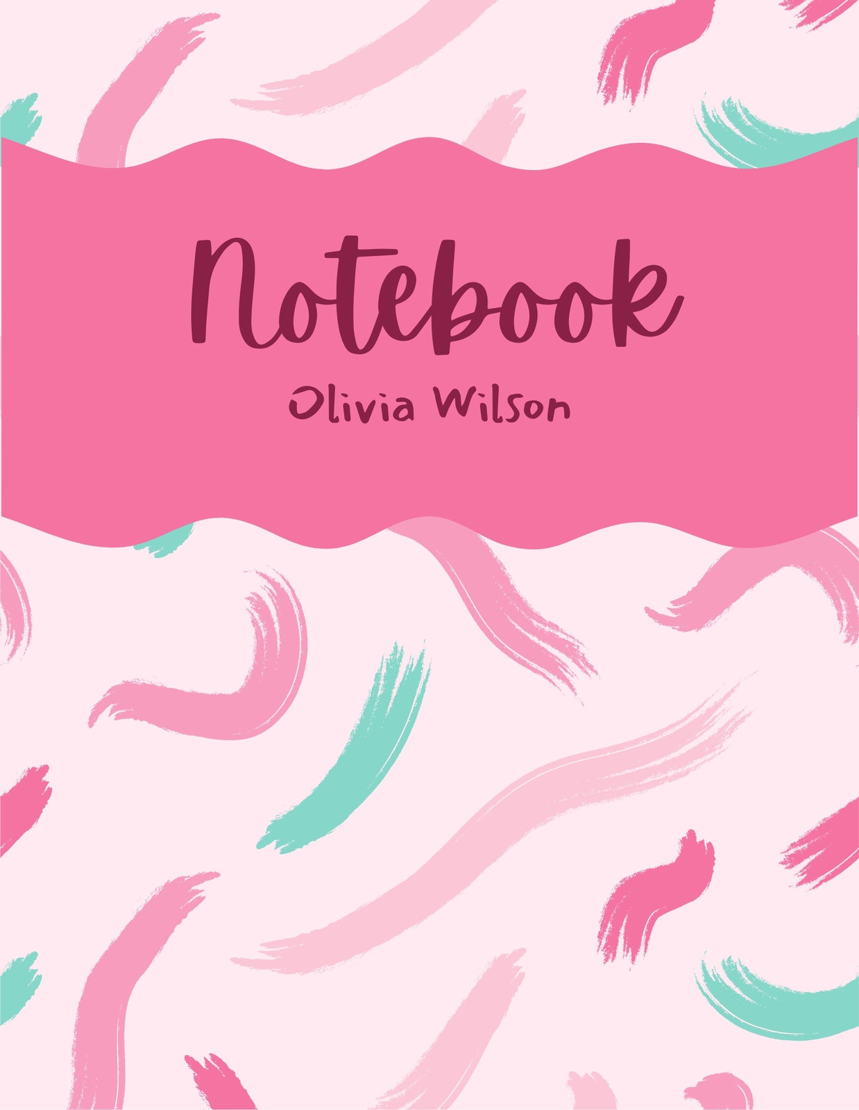 Free to edit digital notebook cover templates