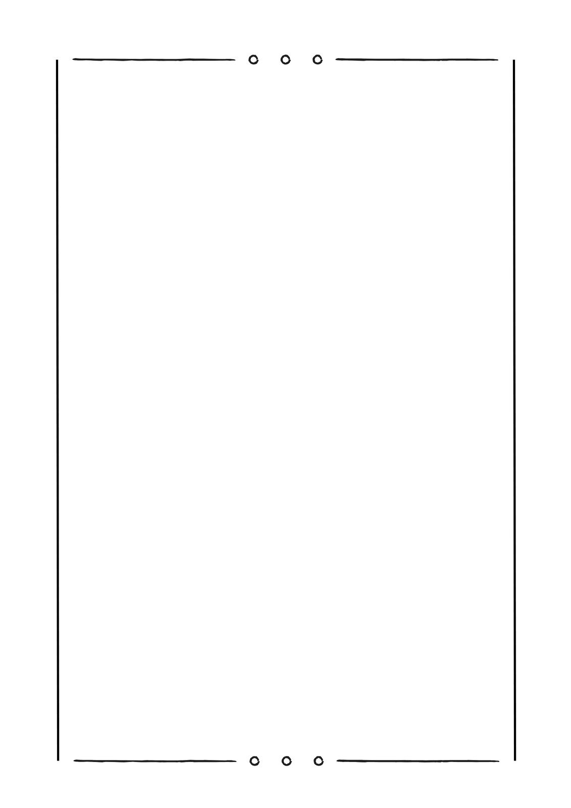 Simple Border Stationery Paper A4 Document