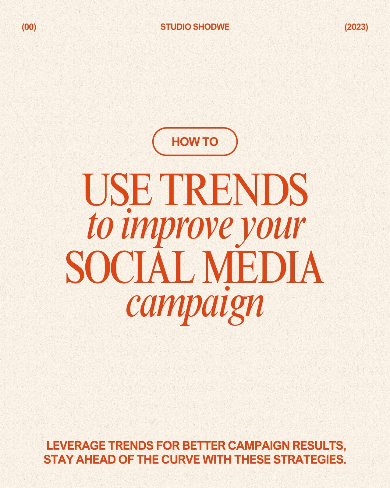 Beige Orange Contemporary Social Media Tips Carousel Instagram Post