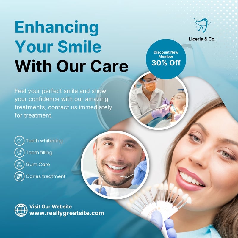 Happy — modern website from scratch for the dental company