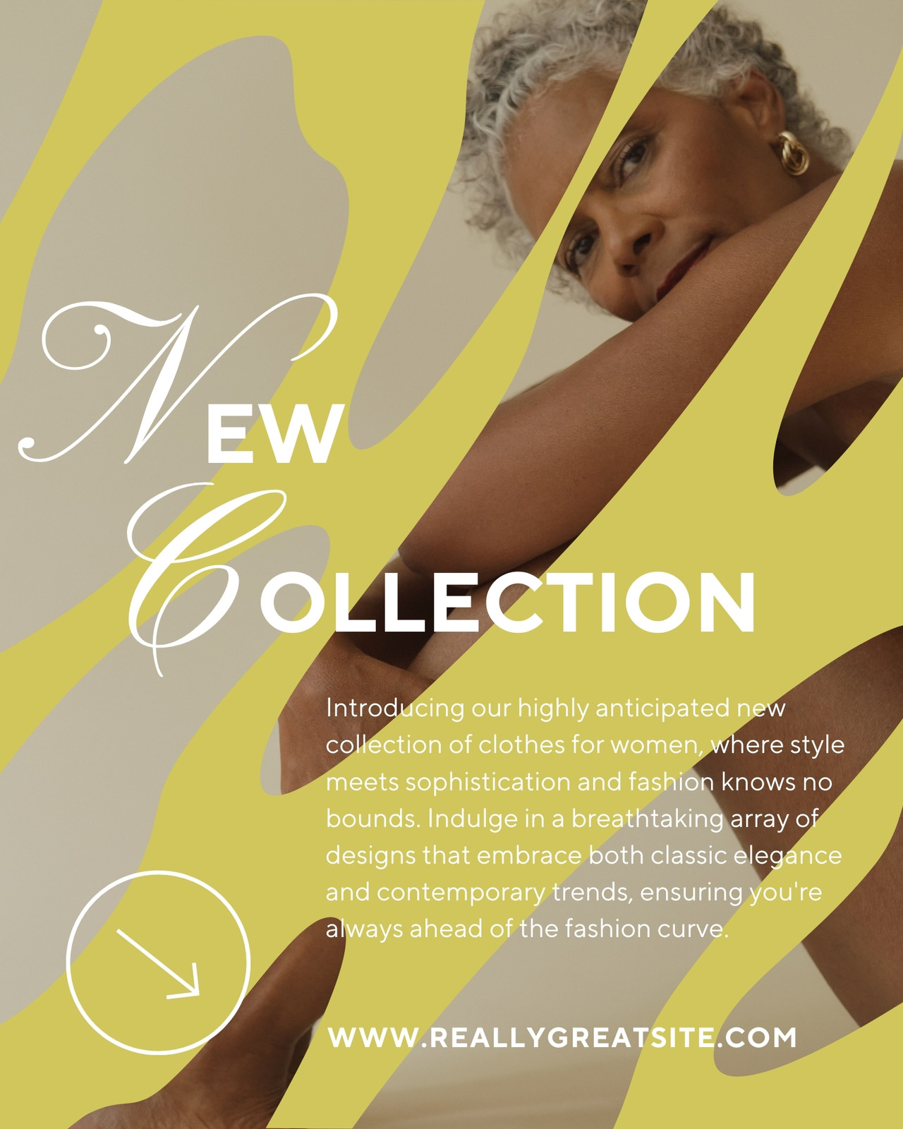 Yellow Photo Elegant Fashion Show Flyer - Templates by Canva