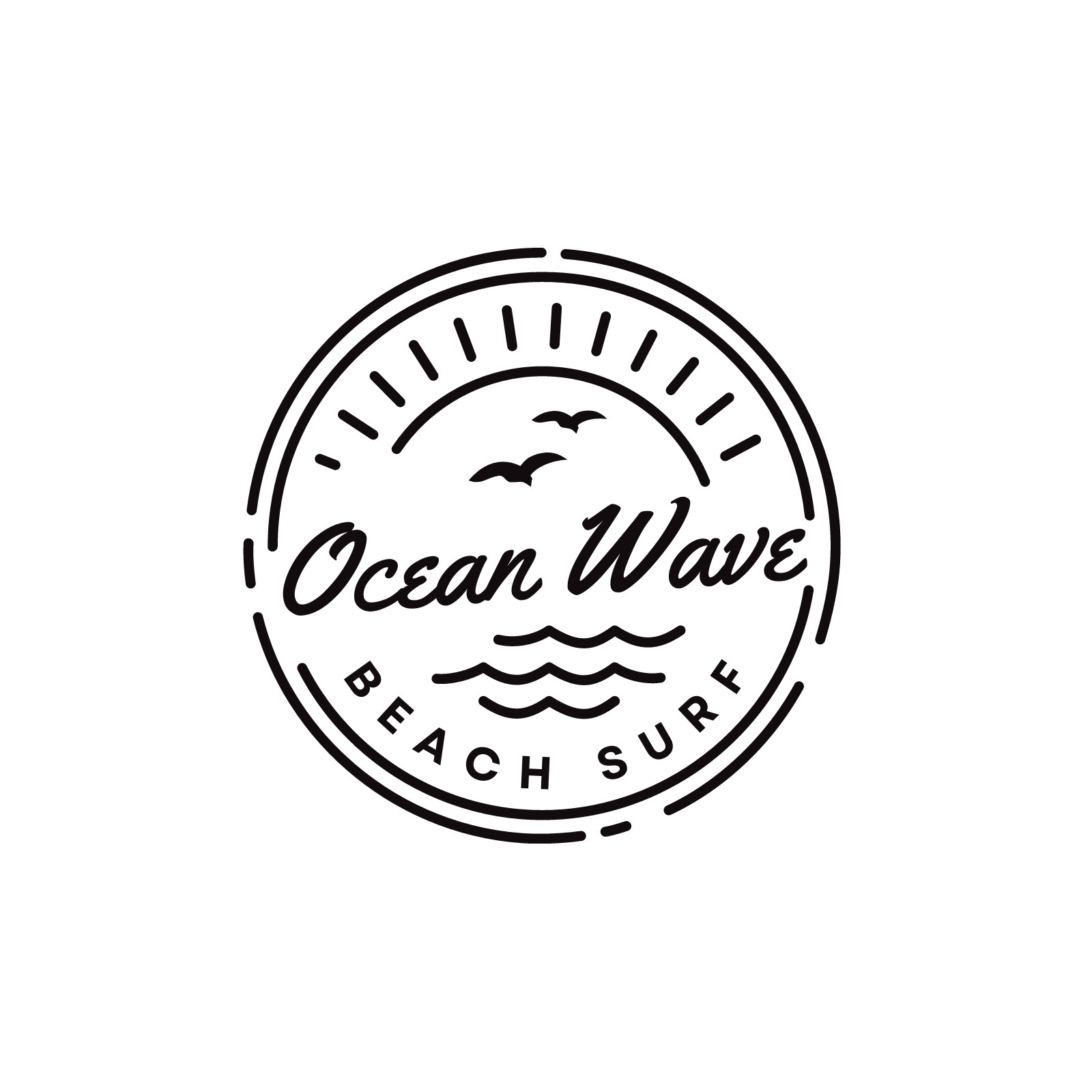 Ocean logo design stock vector. Illustration of puddle - 85002865