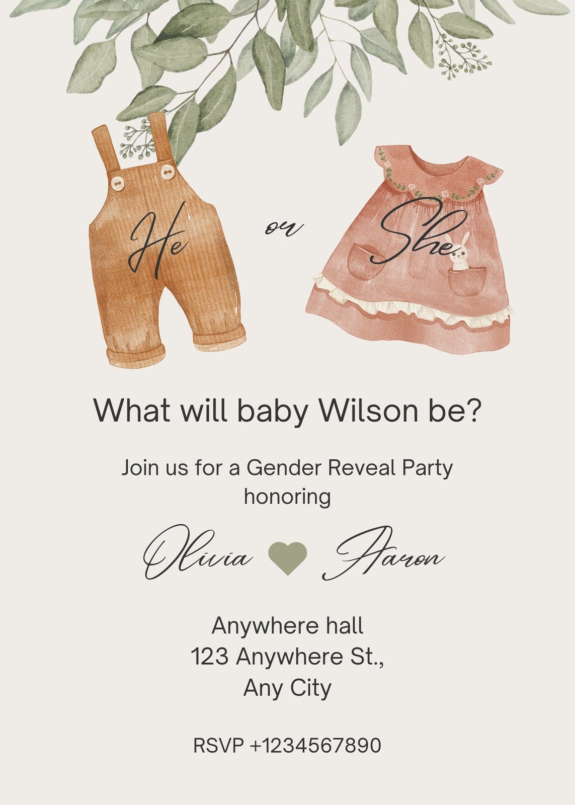 Free custom printable gender reveal invitation templates