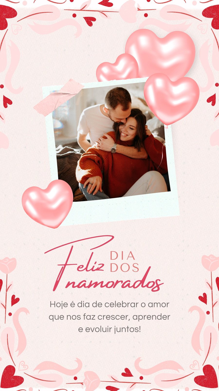 Modelos gratuitos e personalizáveis de Dia dos Namorados - Canva