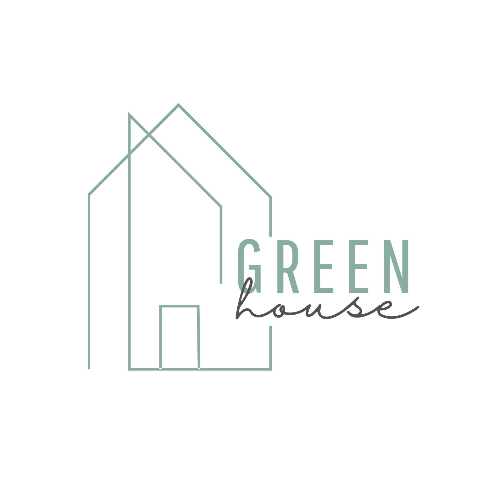 Simple house logo template design