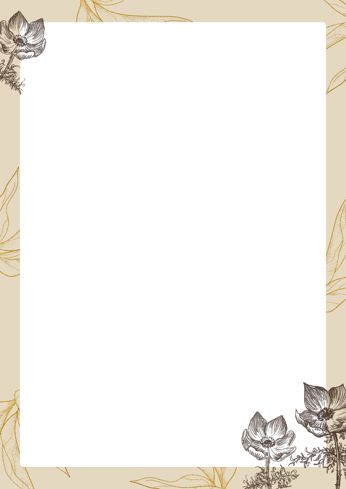 page border designs for a4 flowers