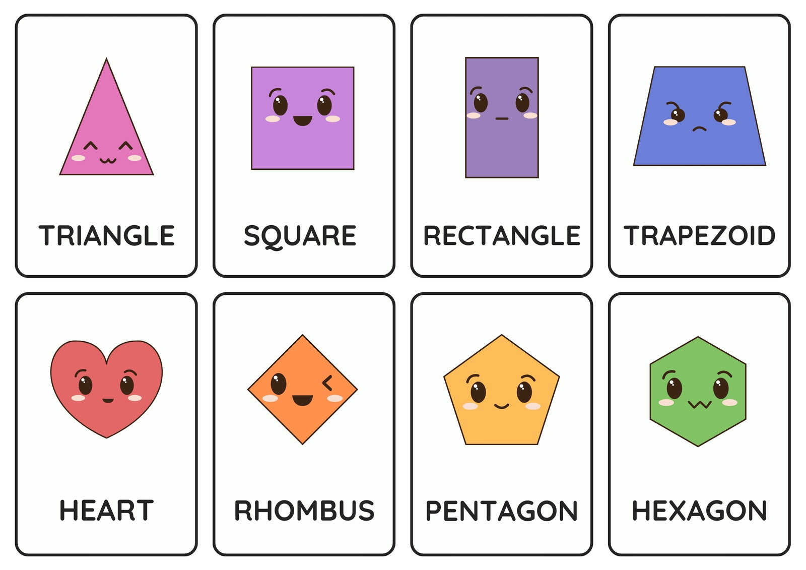 The Shape Song #2 Flashcards