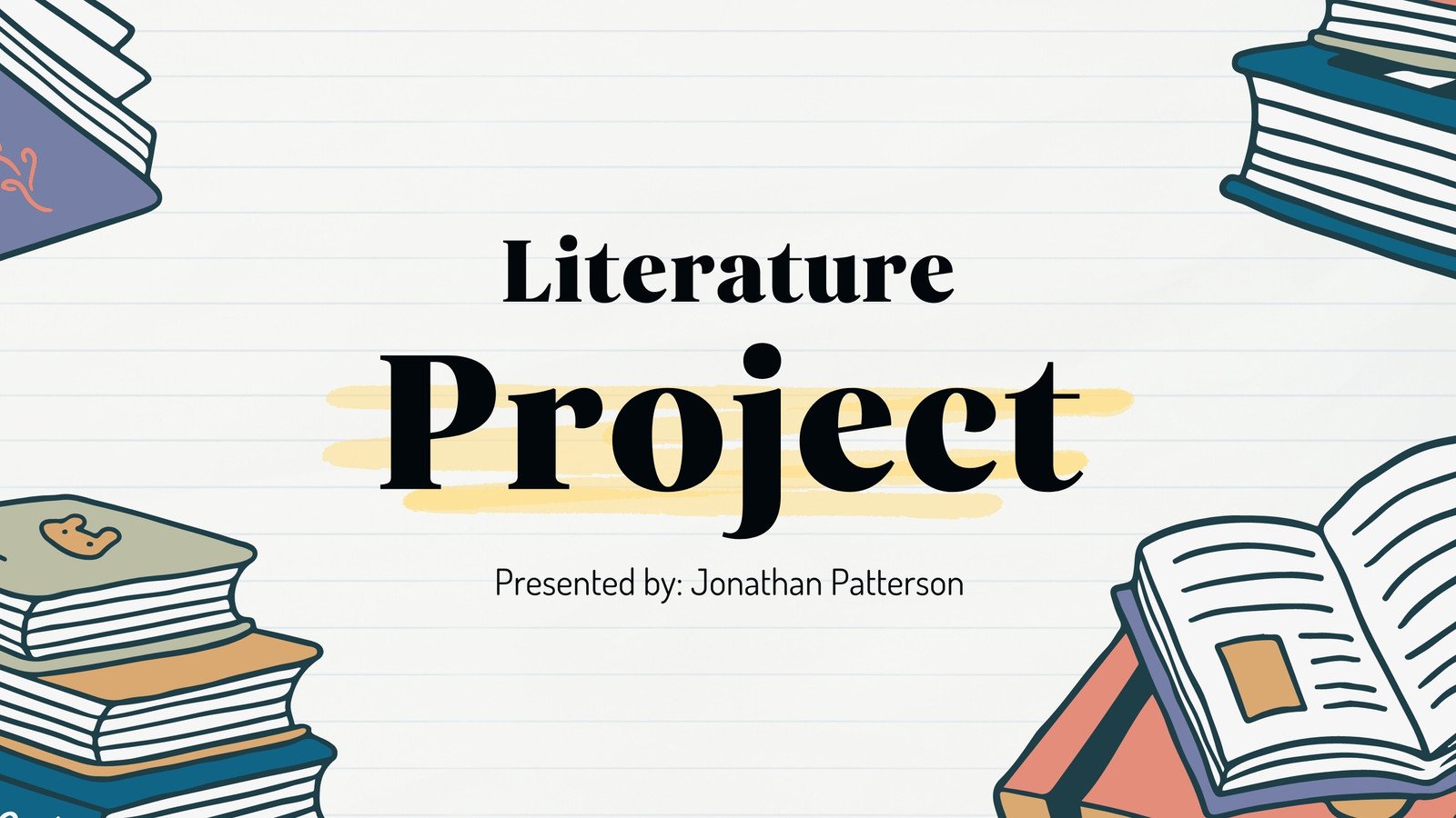 literature background for powerpoint