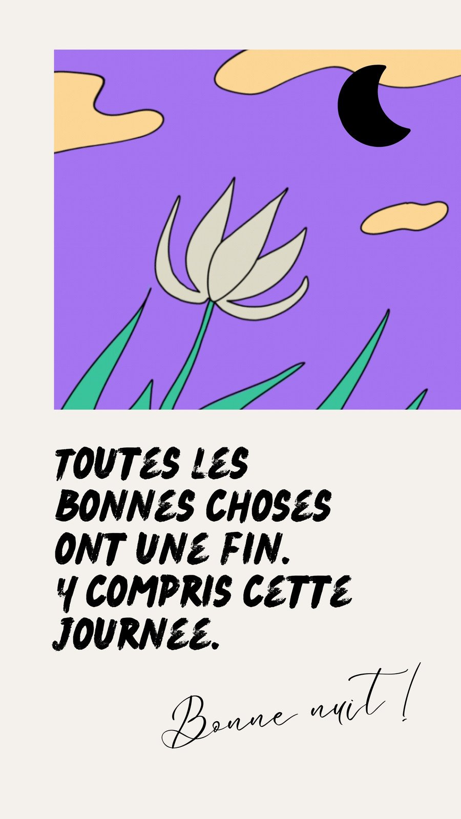 Bonne nuit : modèles gratuits à personnaliser - Canva