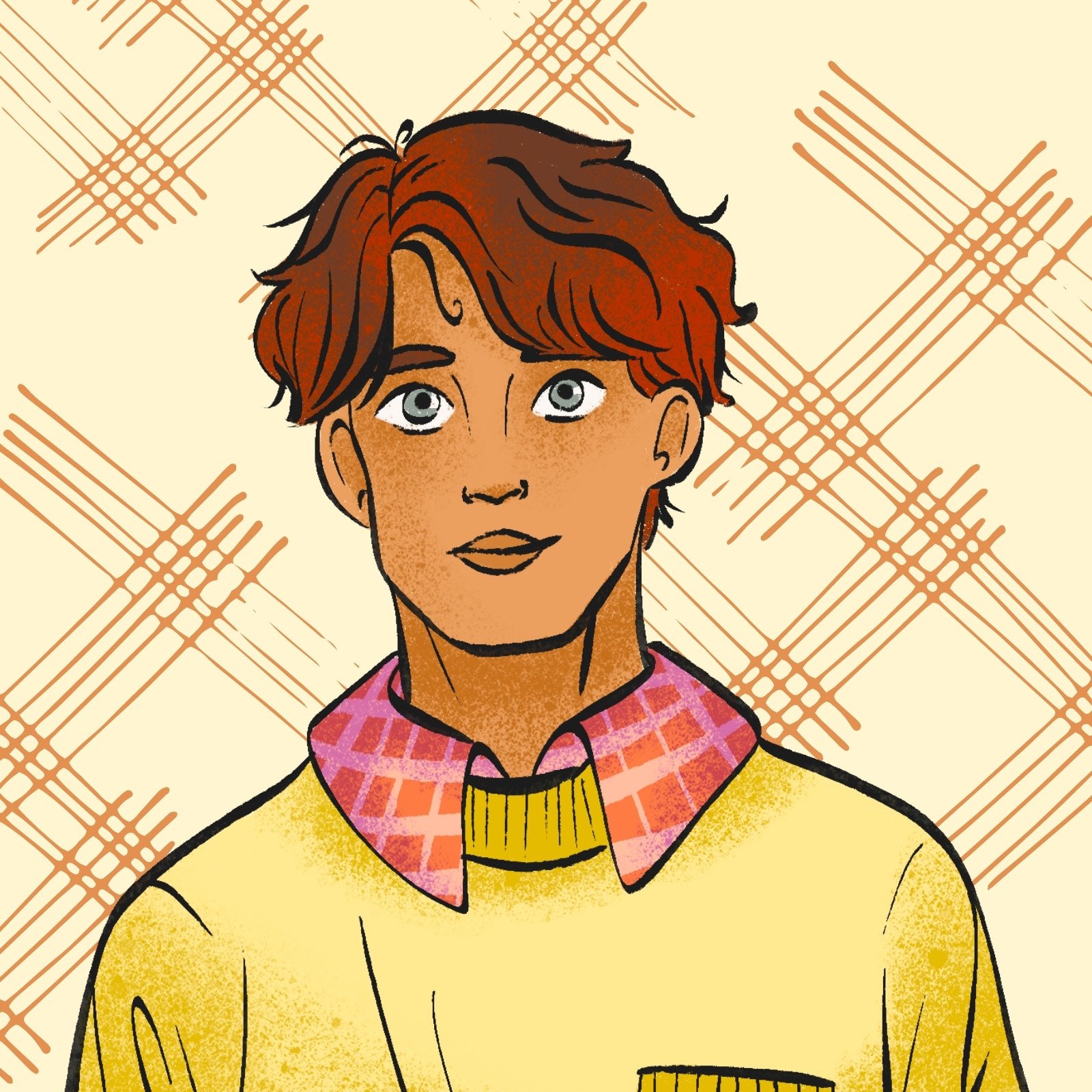 Bright Colorful Young Man Avatar