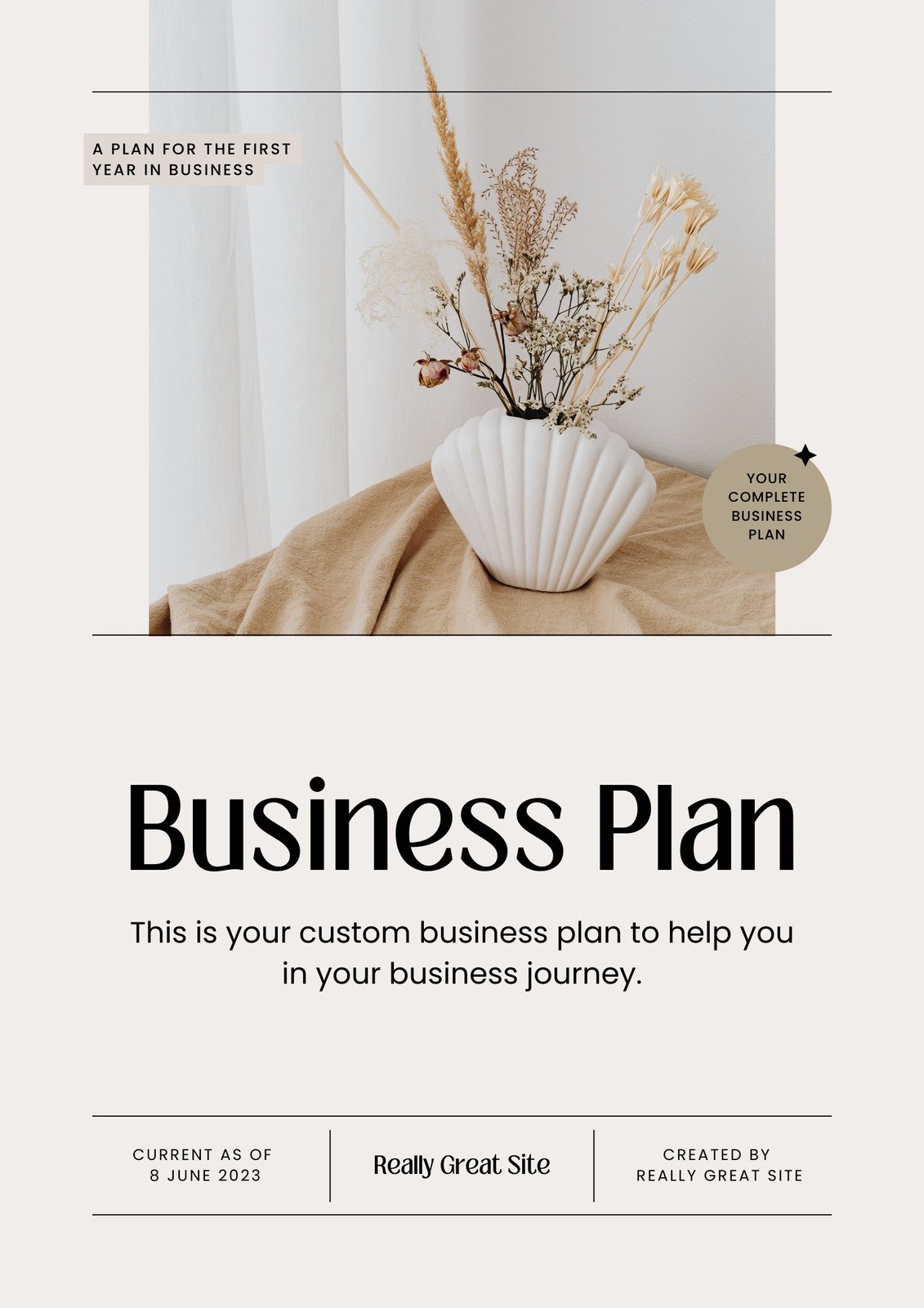 Free editable and printable business plan templates