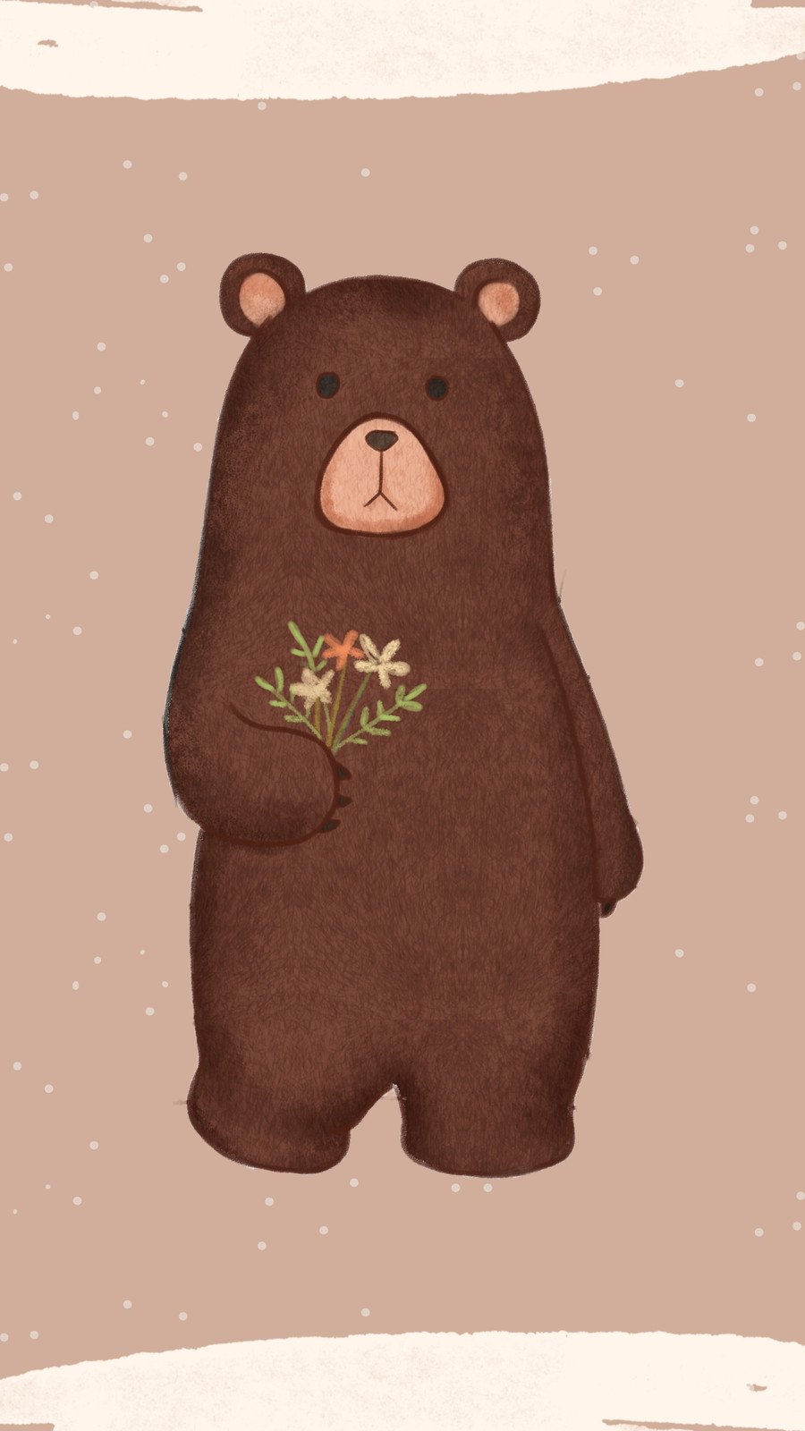 Download Aesthetic Brown Cute Bear Wallpaper  Wallpaperscom