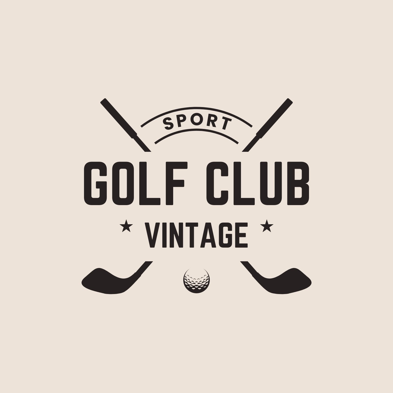 golf tournament logo template