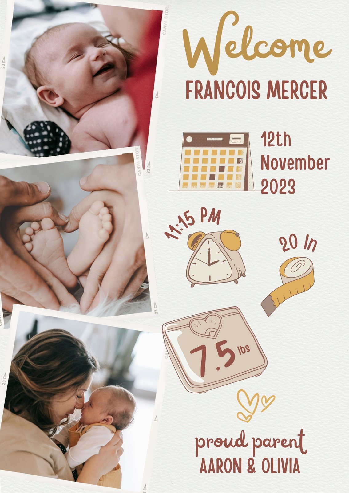 Newborn Baby Boy Stickers Set Stock Illustration - Download Image