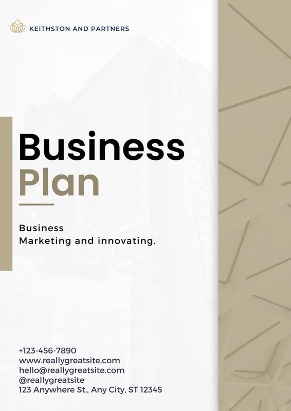 business plan covers