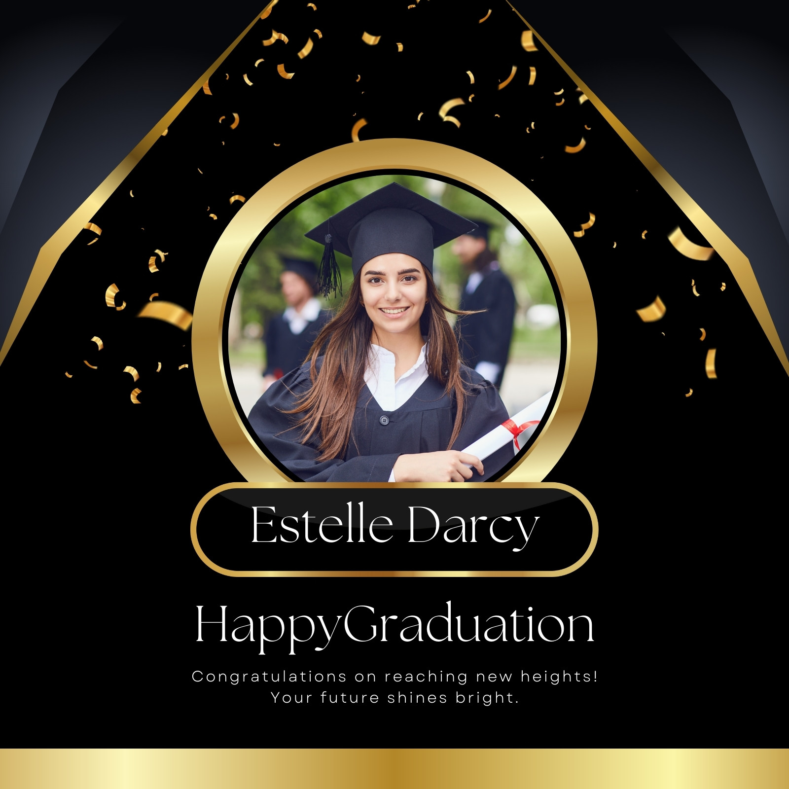 Free And Printable Custom Graduation Card Templates Canva