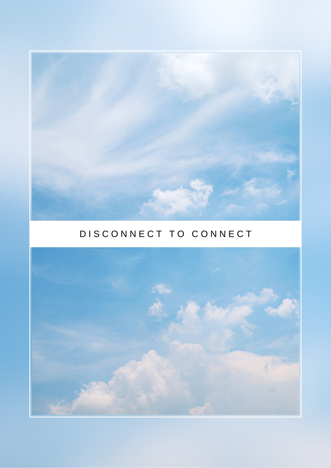 Twitch Dreamy Blue Magical Cloudy Sky Aesthetic (Instant Download