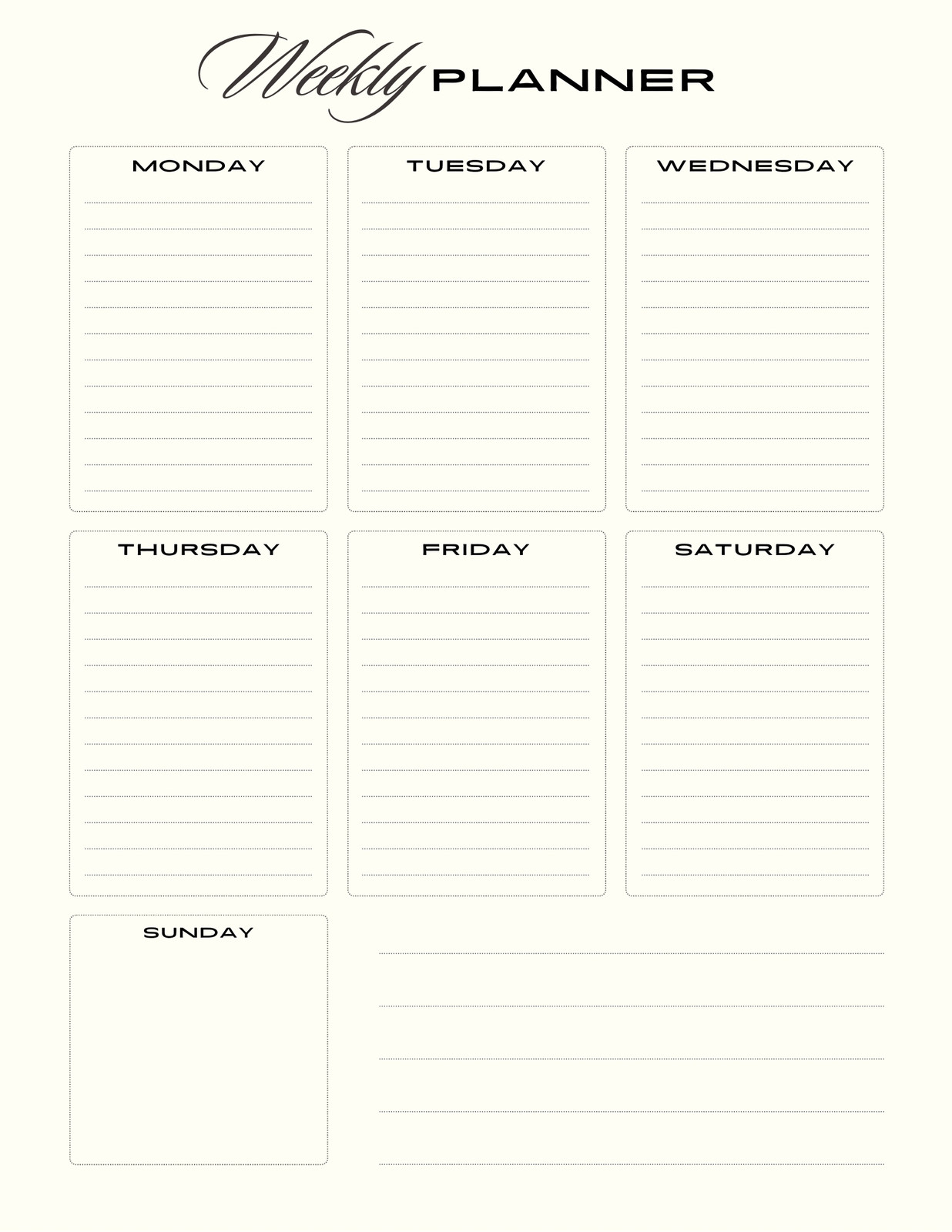 The Vintage Minimalist Notebook / Planner