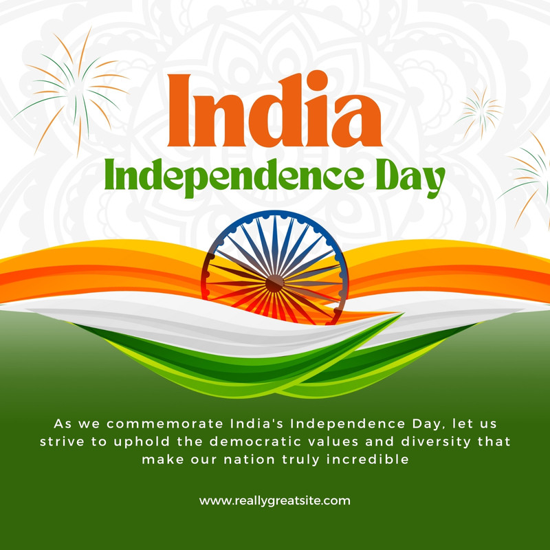 Free and customizable independence day india templates