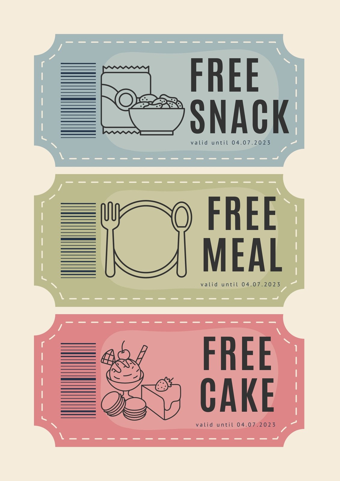 Snack sample coupons