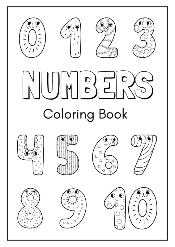 Free and customizable numbers templates