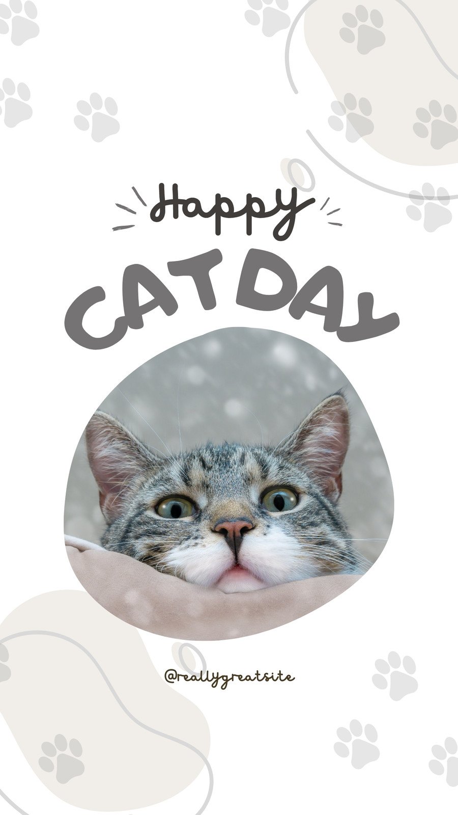 Free and customizable cute cat wallpaper templates