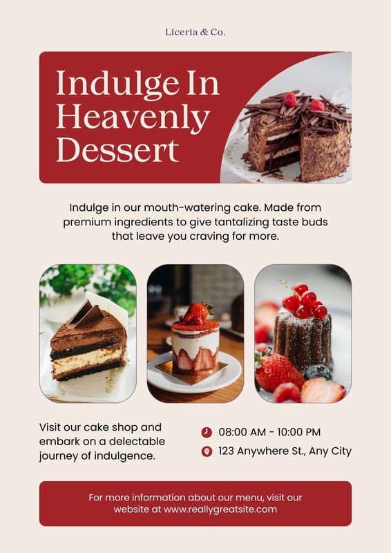 Cake Flyer Template | PosterMyWall