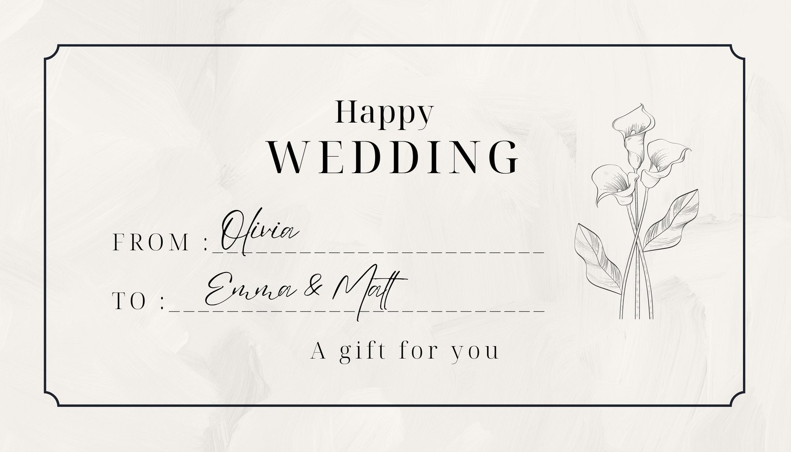 Wedding Thank You Tags Printable Template Modern Minimalist Gift Tag With  Elegant Script Font, Digital Download, NINA 