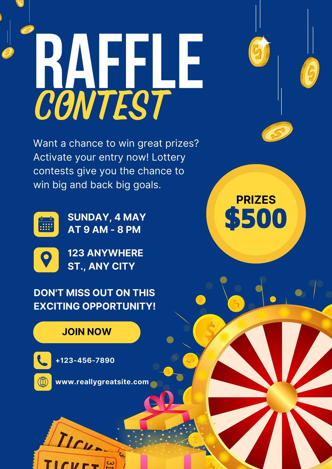 win prizes poster