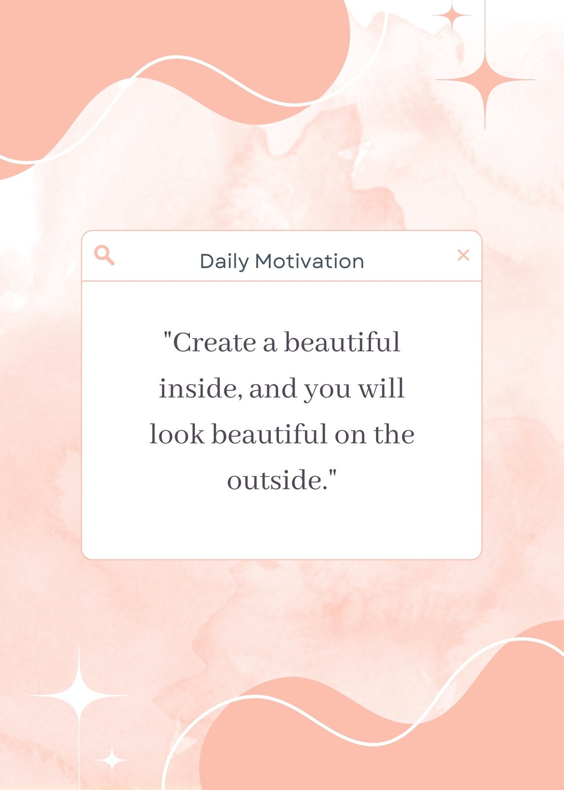 Pink Aesthetic Daily Motivation Flyer