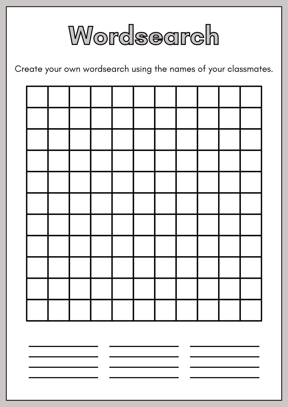 Free Printable Word Search Worksheet Templates Canva 43% OFF