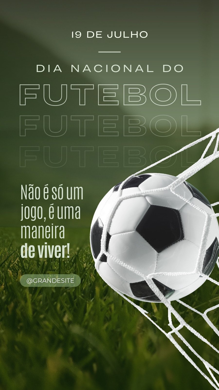 Flyer Jogadores de Futebol Semifinal Jogos Times Social Media PSD