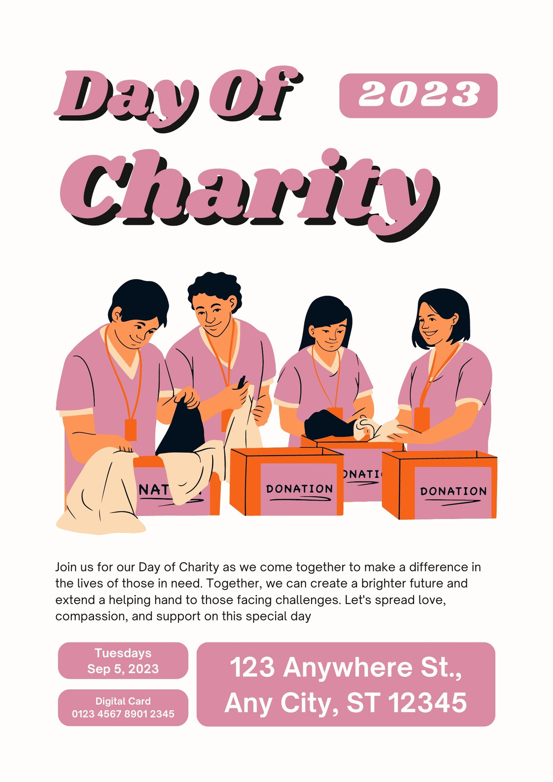 Donation Charity Infographic - Templates by Canva