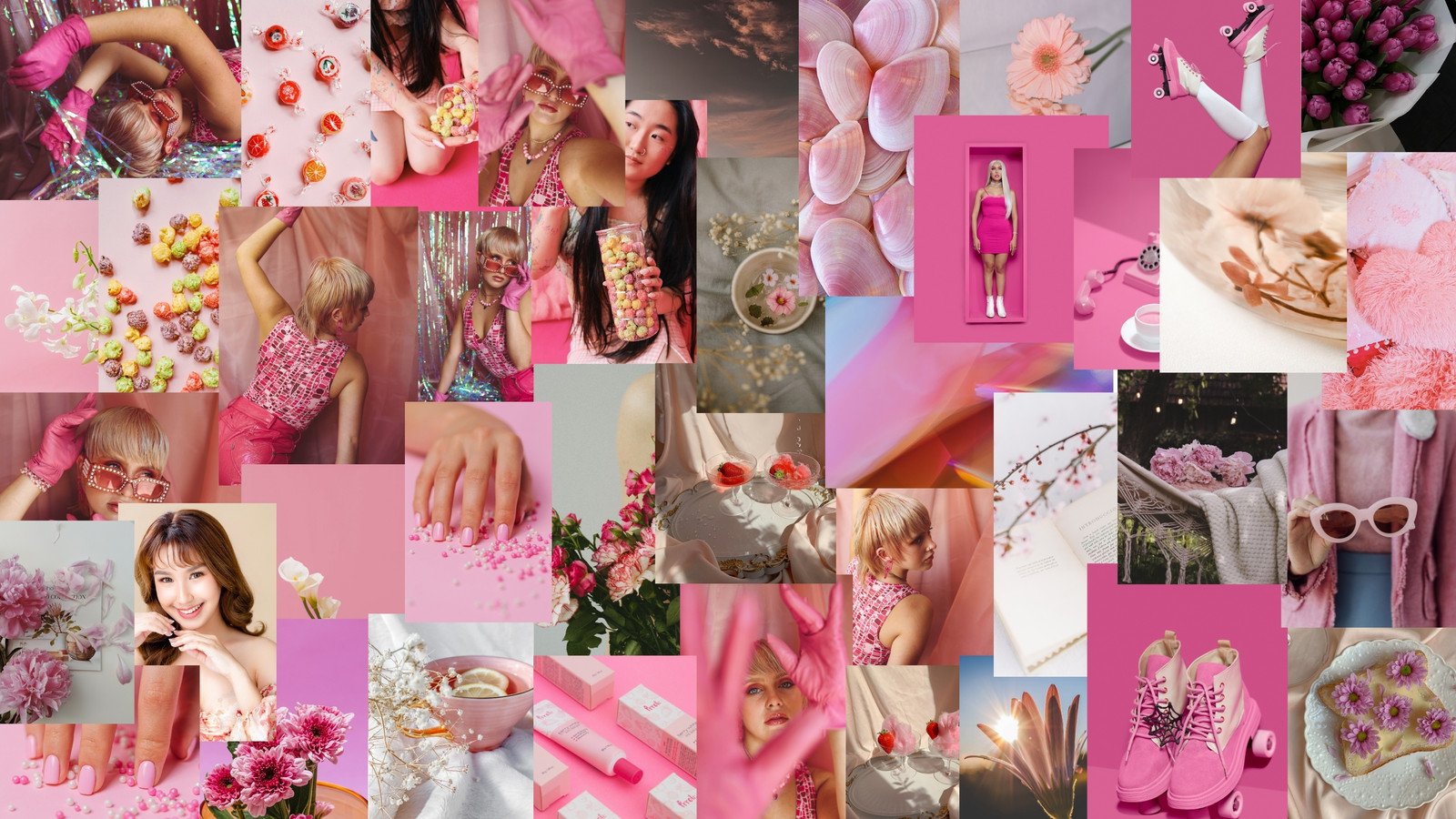 2024 Coquette Pink Bow Ribbon Girly Wallpaper Desktop Organizer, Student  Organizer, Macbook/windows 