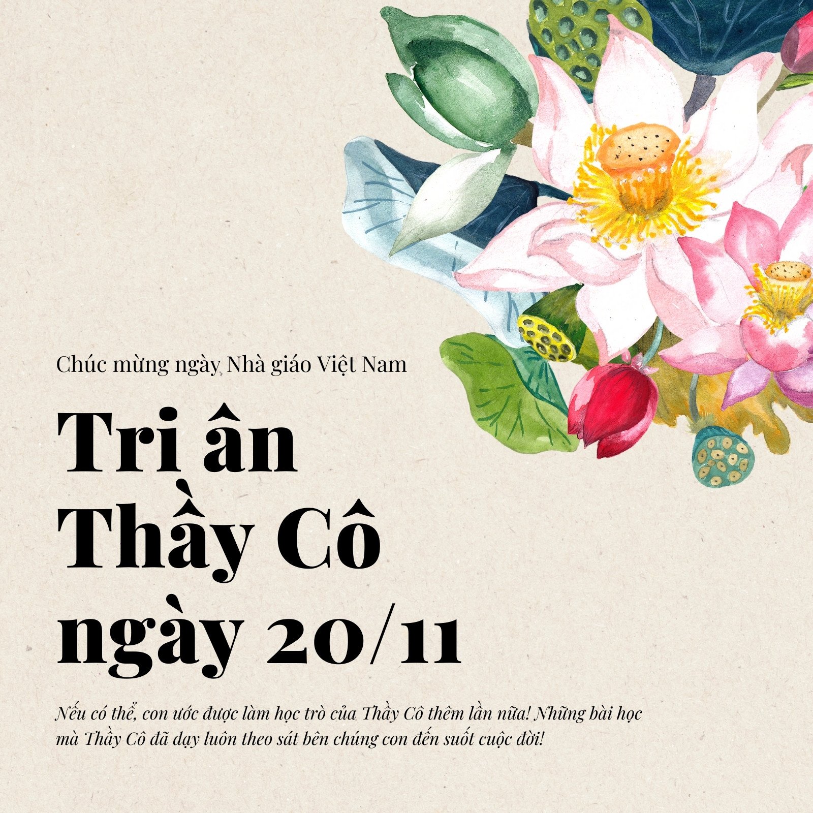 Một số mẫu phông mừng ngày nhà giáo Việt Nam 20-11 - In quảng cáo Nam Á