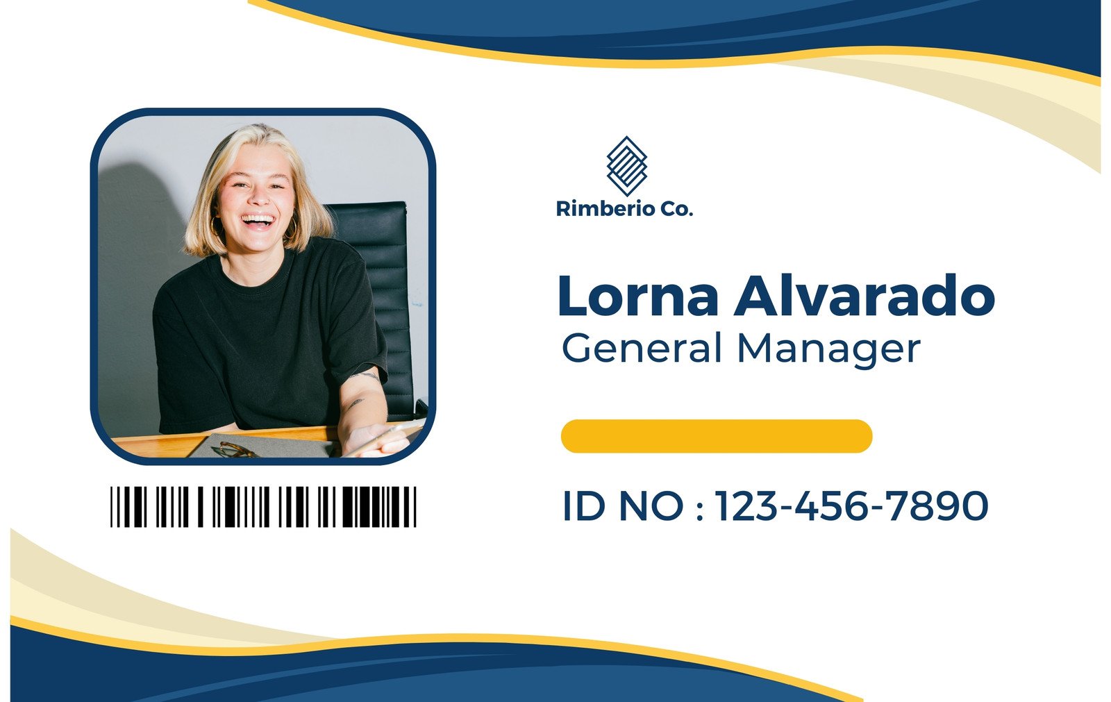 Custom Security Id Card With Company Name, Personalize Security