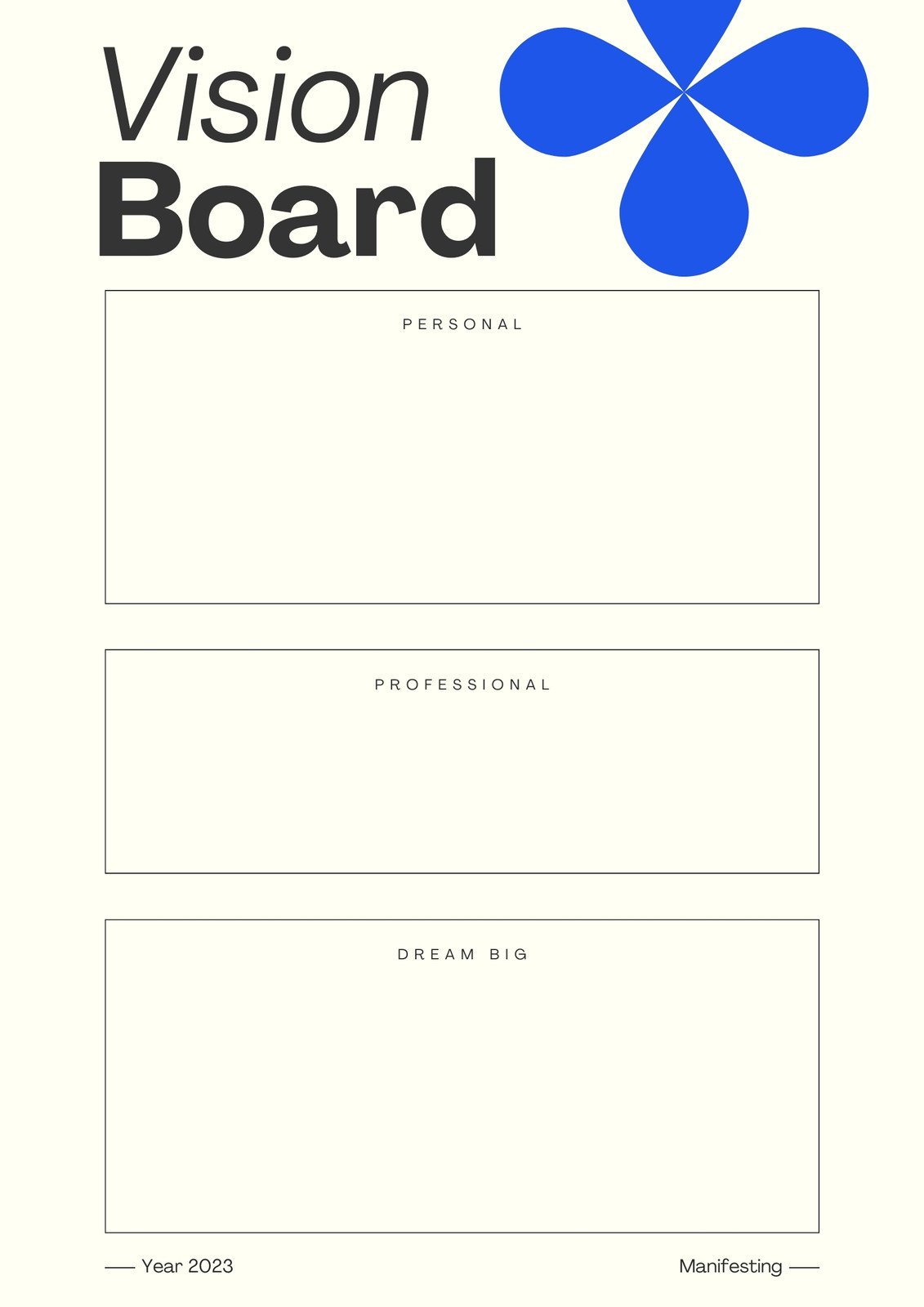 Page 3 - Free and customizable vision board templates