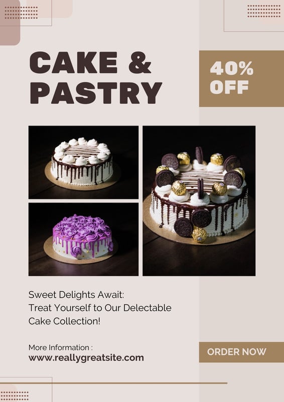 cake flyer Template | PosterMyWall