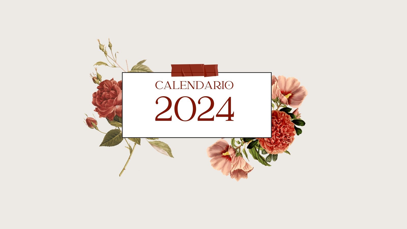 Calendario 2024 en Colores Morado, Azul y Verde Neon