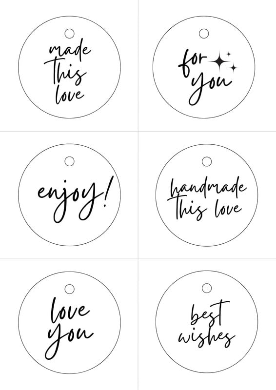 Free, printable and customizable gift tag templates | Canva