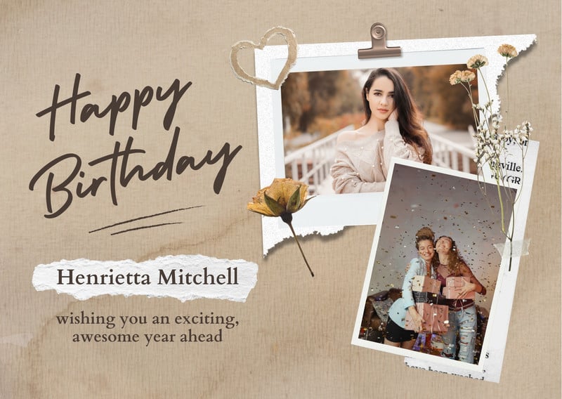 Page 3 - Free, custom printable birthday card templates | Canva