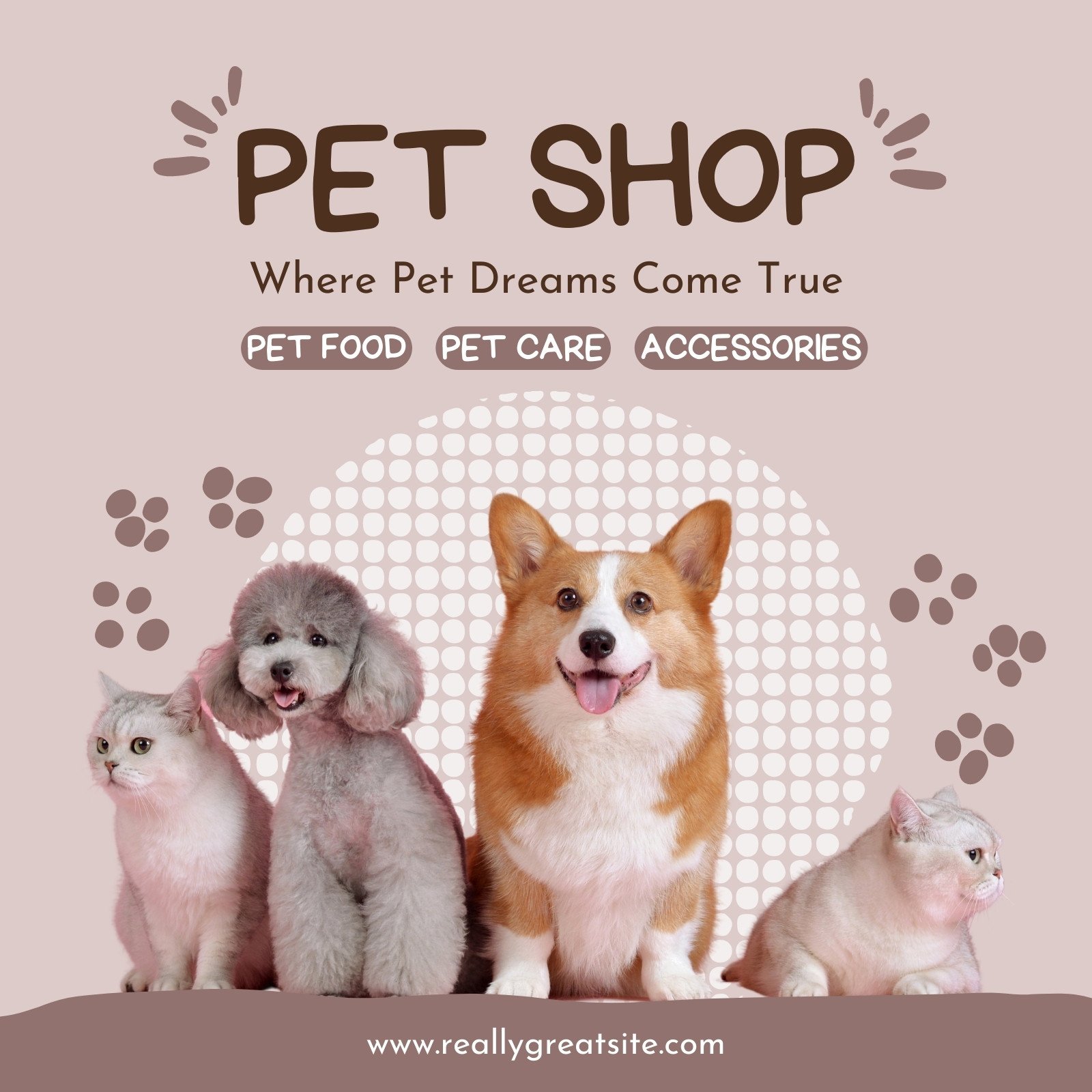Sample program for pet products