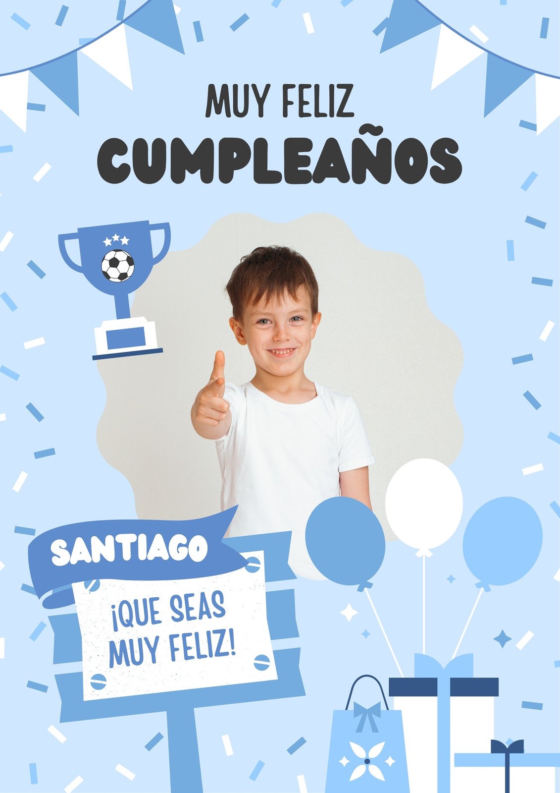 Feliz cumpleaños: Santiago cumple 1 año 