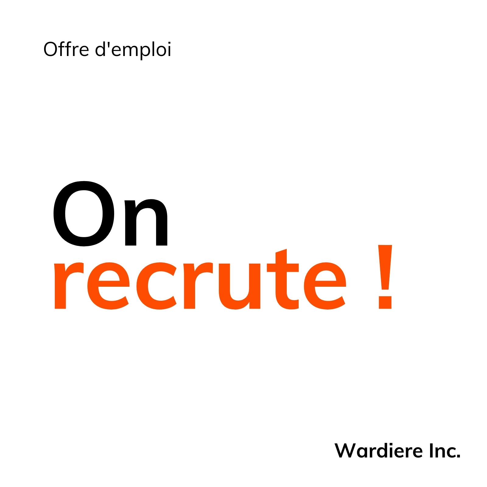 Orange Recrutement Équipe Entreprise Publication Instagram