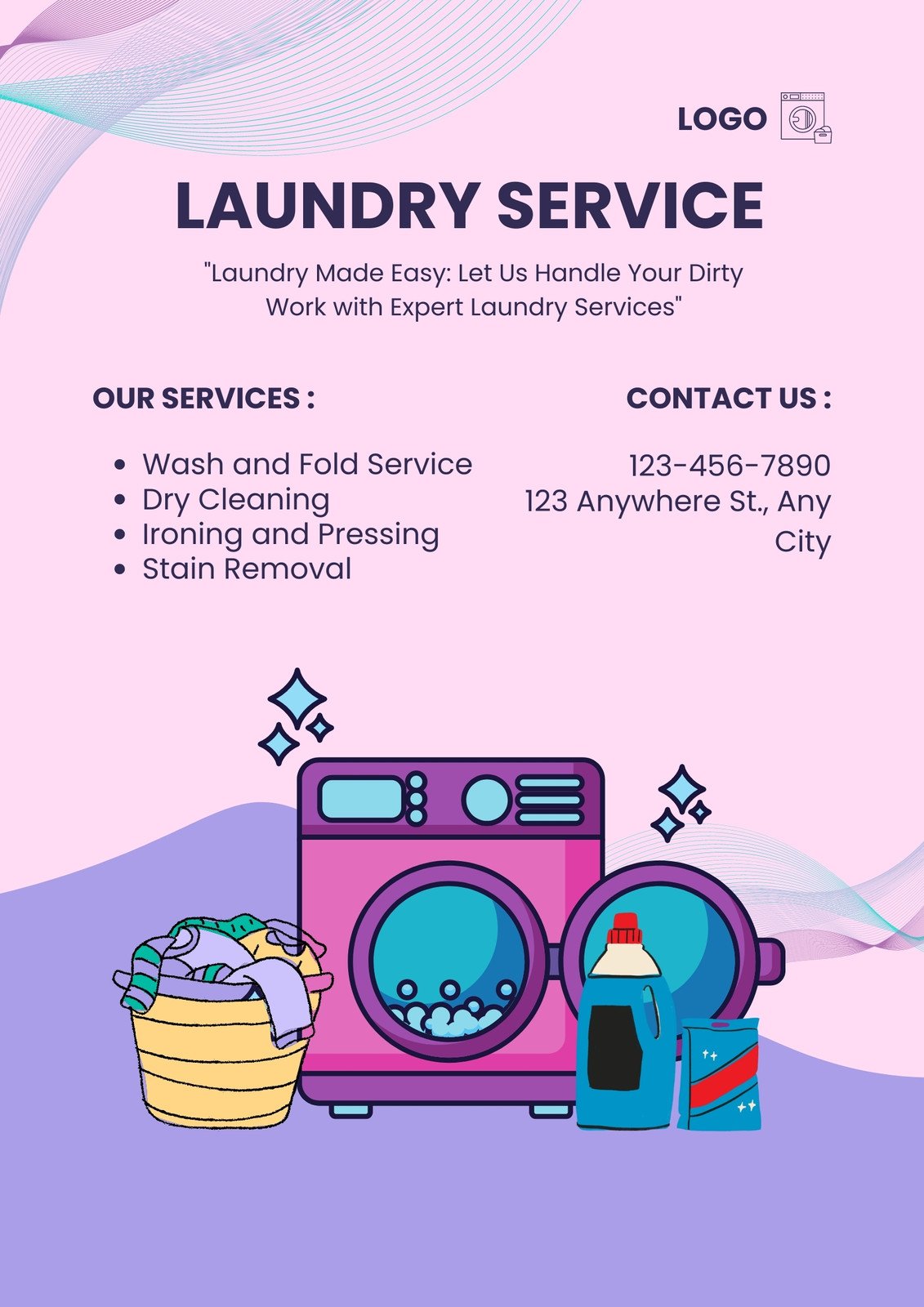WASH  Let us take care of your laundry