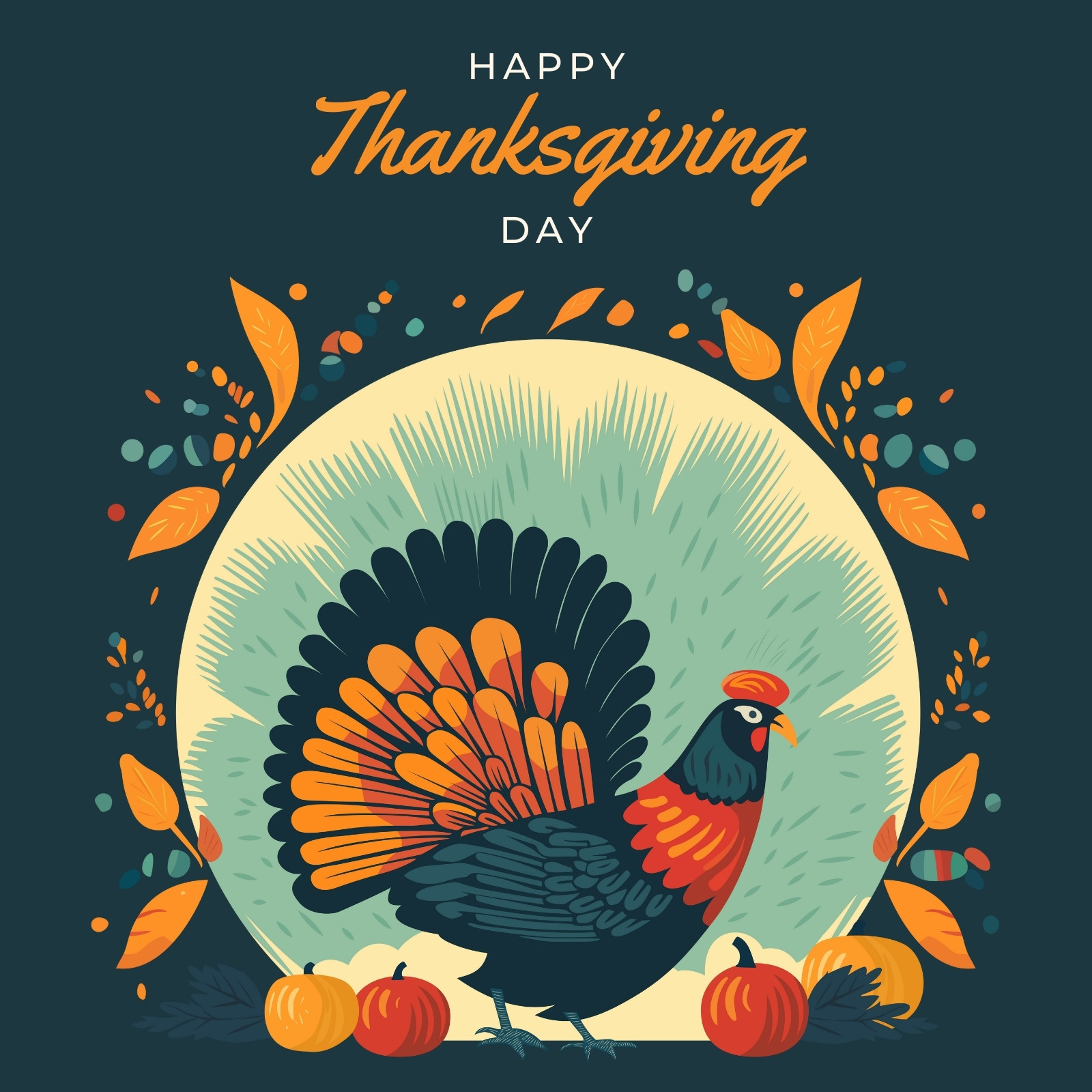 Free Thanksgiving Day 2023 Greeting - Download in PDF, Illustrator