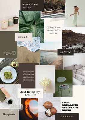 Free and customizable vision board templates