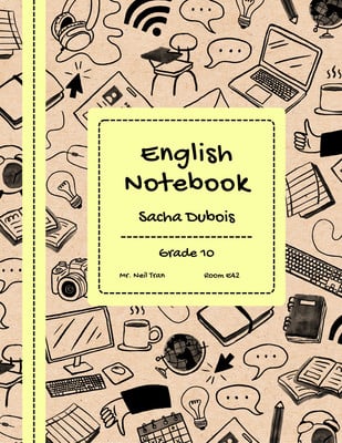 english book cover design for school