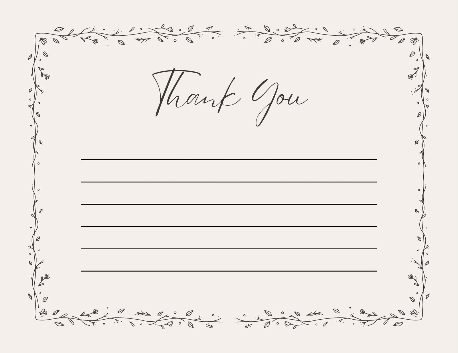 Free Printable Note Card Template - Printable Templates Free