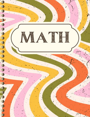 Page 2 - Free printable custom math notebook cover templates | Canva